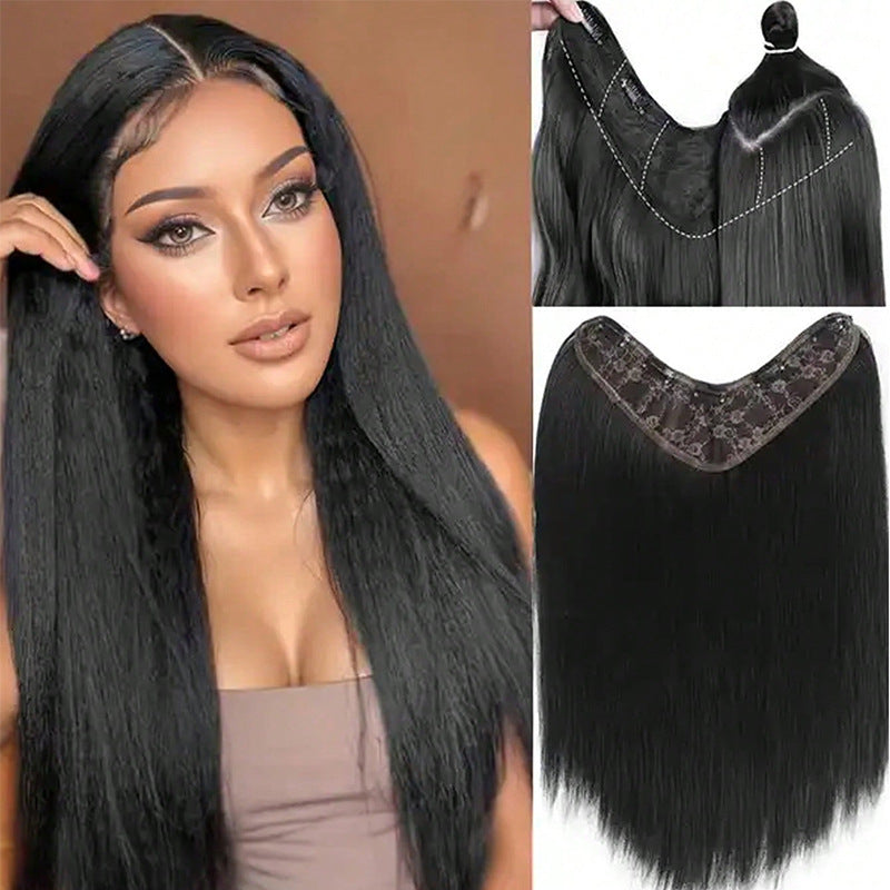 Women's One-piece U-shaped Invisible Seamless Hair Extension