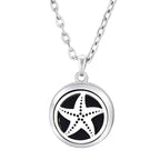 Pendant Perfume Locket Stainless Steel Essential Oil Diffuser Women's Necklace
