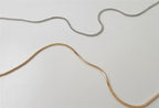 Female Minimalist Exquisite Square Snake Necklace