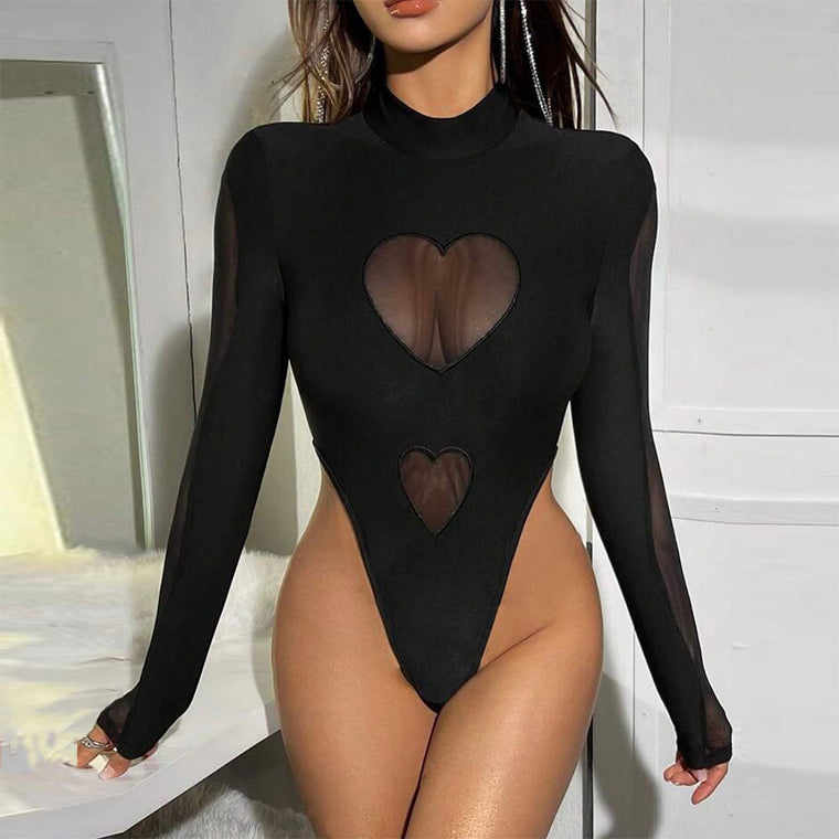 Love Mesh Jumpsuit For Women