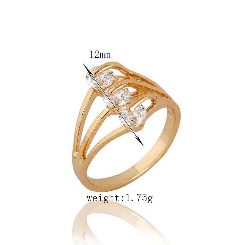 Simple Fashion Personality Zircon Ring