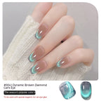 Gel Nail Polish White Cat Eyes Phototherapy Plastic