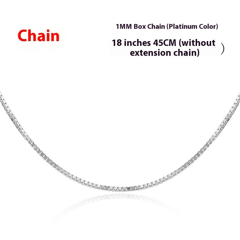 Fashion Korean-style Heart-shaped Navy Blue Love Pendant