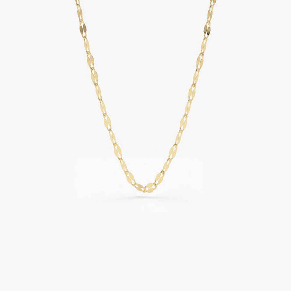 Women's Delicate Lip Chain Necklace