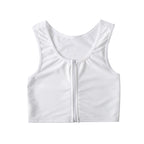 Girls' Sports Underwear Zipper Anti-emptied Tank-top