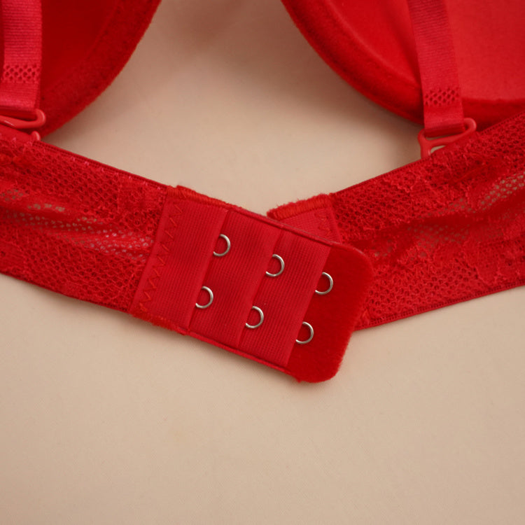 Women's Sexy Push-up Lingerie Set, Red