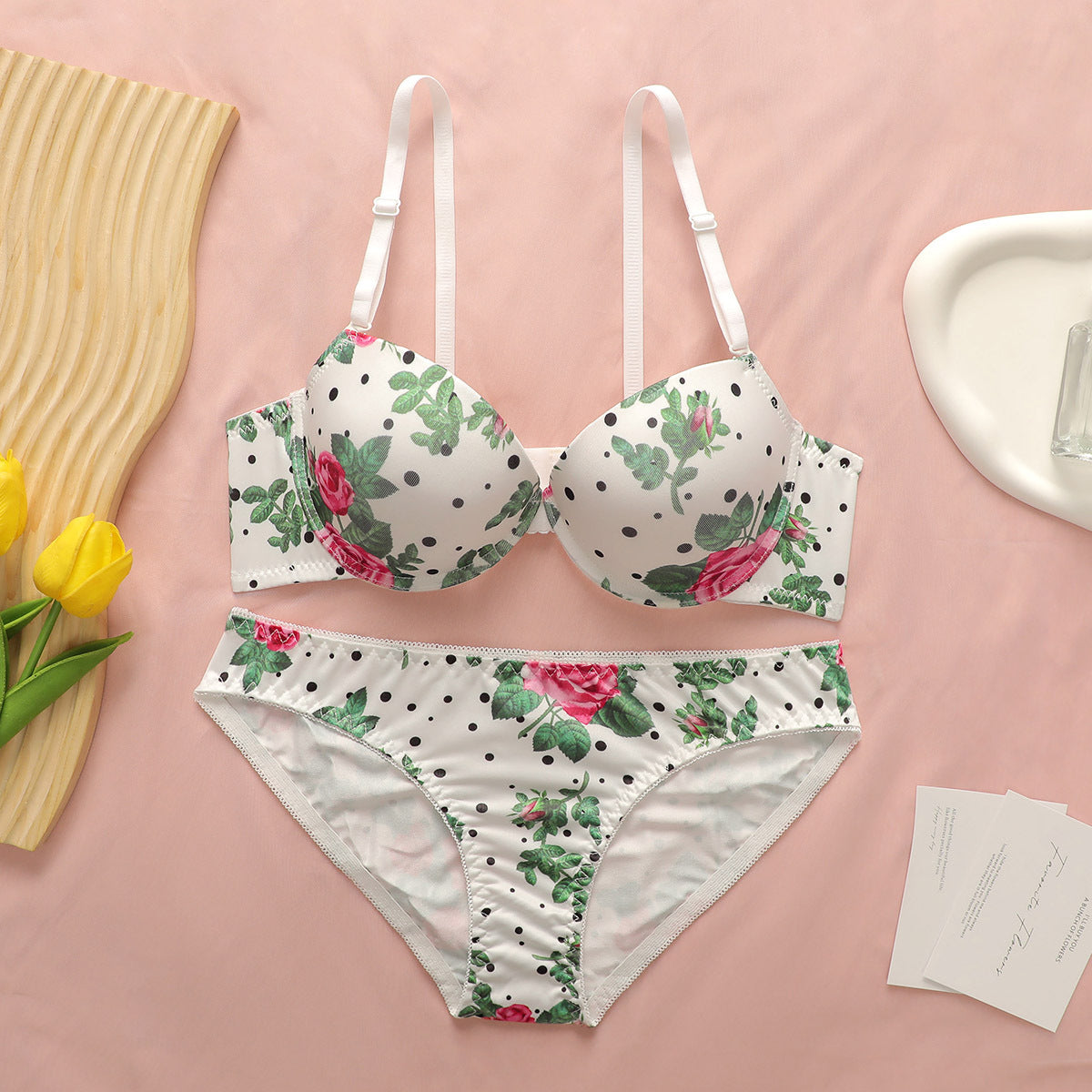 Women's Sweet Push-up Bra Set