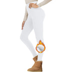 Cropped High Waist Velvet Padded Leggings Thermal Slim Fit