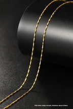 Pure Color Silver Necklace Clavicle Chain Female
