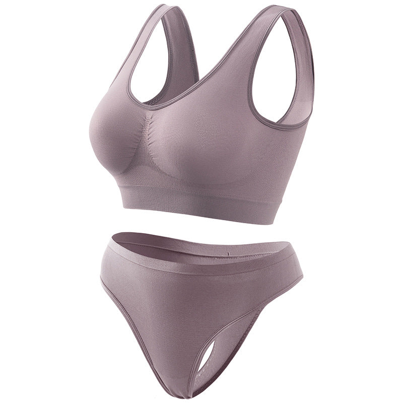 Yoga Underwear For Women Thin Small Breast Push Up