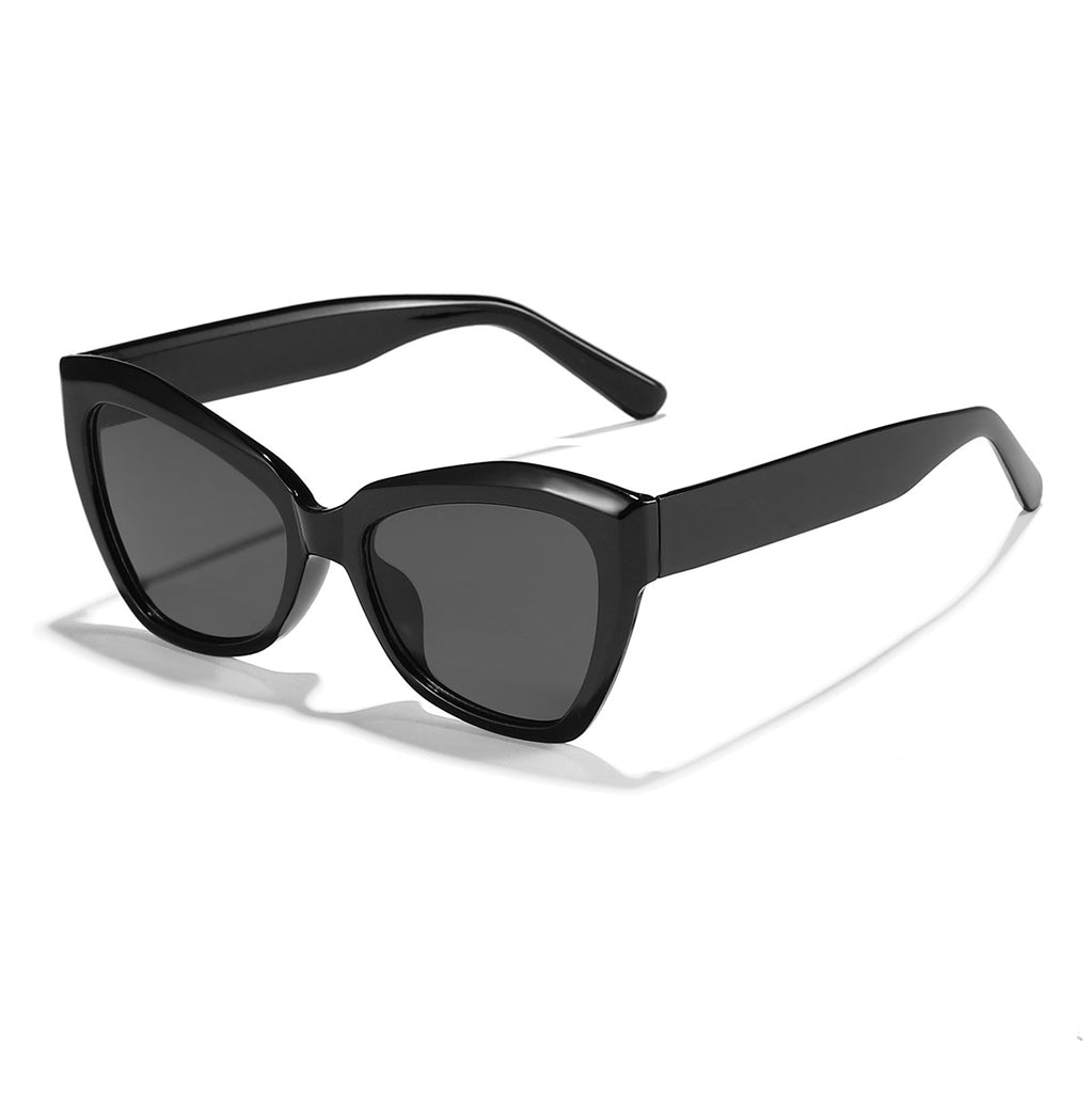 Polygon Large Frame Showing Face Small Sunglasses