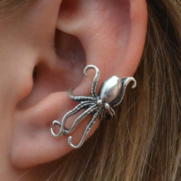 Retro Personalized Octopus Ear Clip Animal Alloy Earring