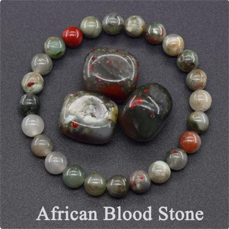 Natural Stone Elastic String Beaded Bracelet