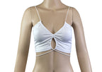 Outer Wear Tight Lace-up Adjustable Refreshing Backless Knitted Milk Silk Camisole