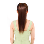 Lace-up Fashion Soft Wig Ponytail Realistic Matte Silk Long Straight Hair