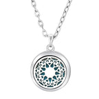 Pendant Perfume Locket Stainless Steel Essential Oil Diffuser Women's Necklace