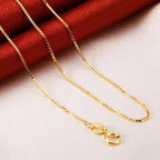 Pure Color Silver Necklace Clavicle Chain Female
