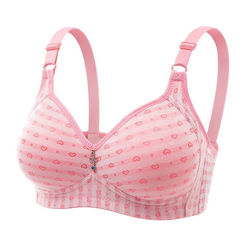 Women's Fashion Casual Breast Push Back Shaping Safety Without Steel Ring Gathering Bra