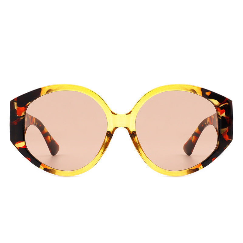 Fashion Round Frame Colorful Sunglasses