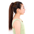 Lace-up Fashion Soft Wig Ponytail Realistic Matte Silk Long Straight Hair