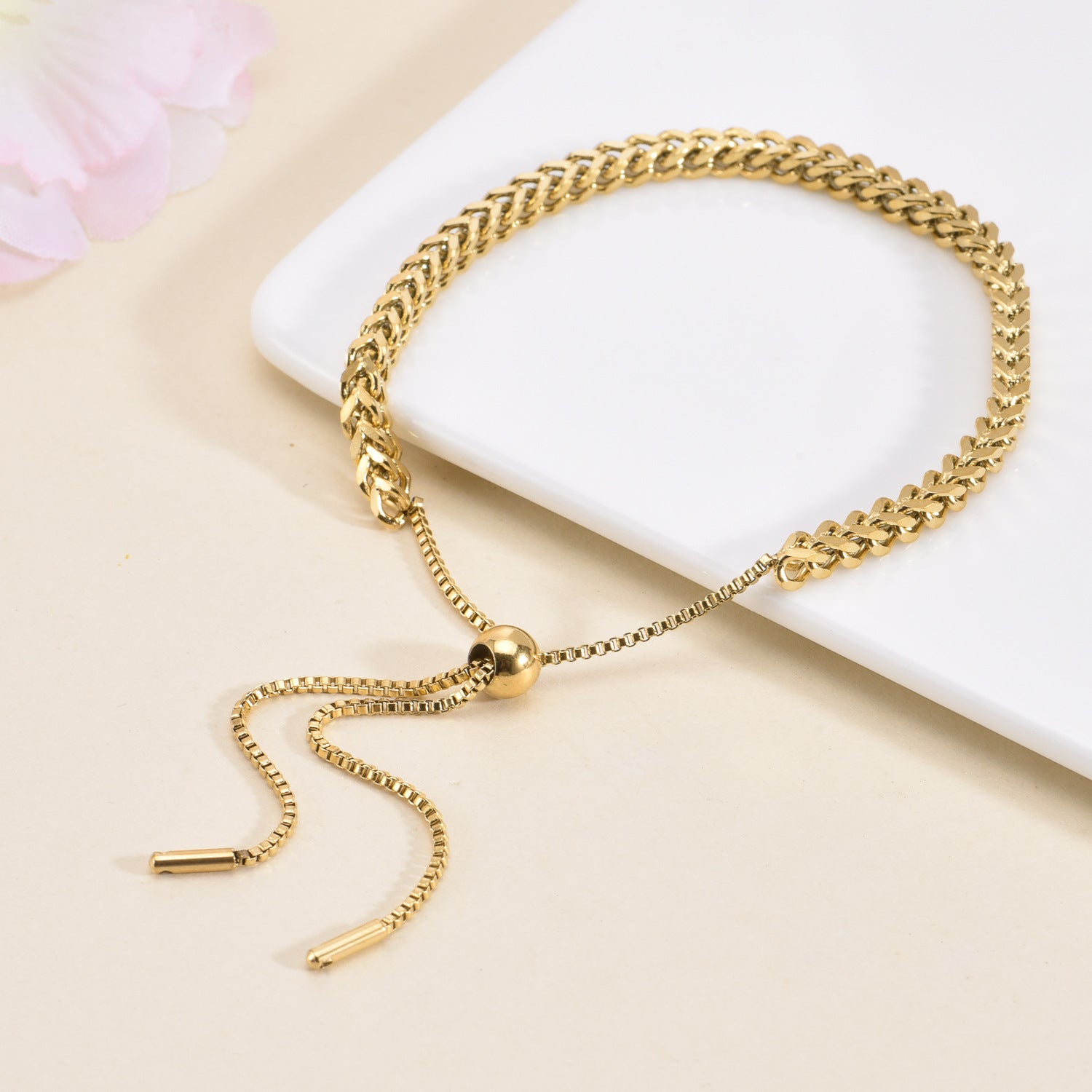 Simple Cold Style Ins Special-interest Design Non-fading Bracelet For Women