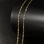 Pure Color Silver Necklace Clavicle Chain Female