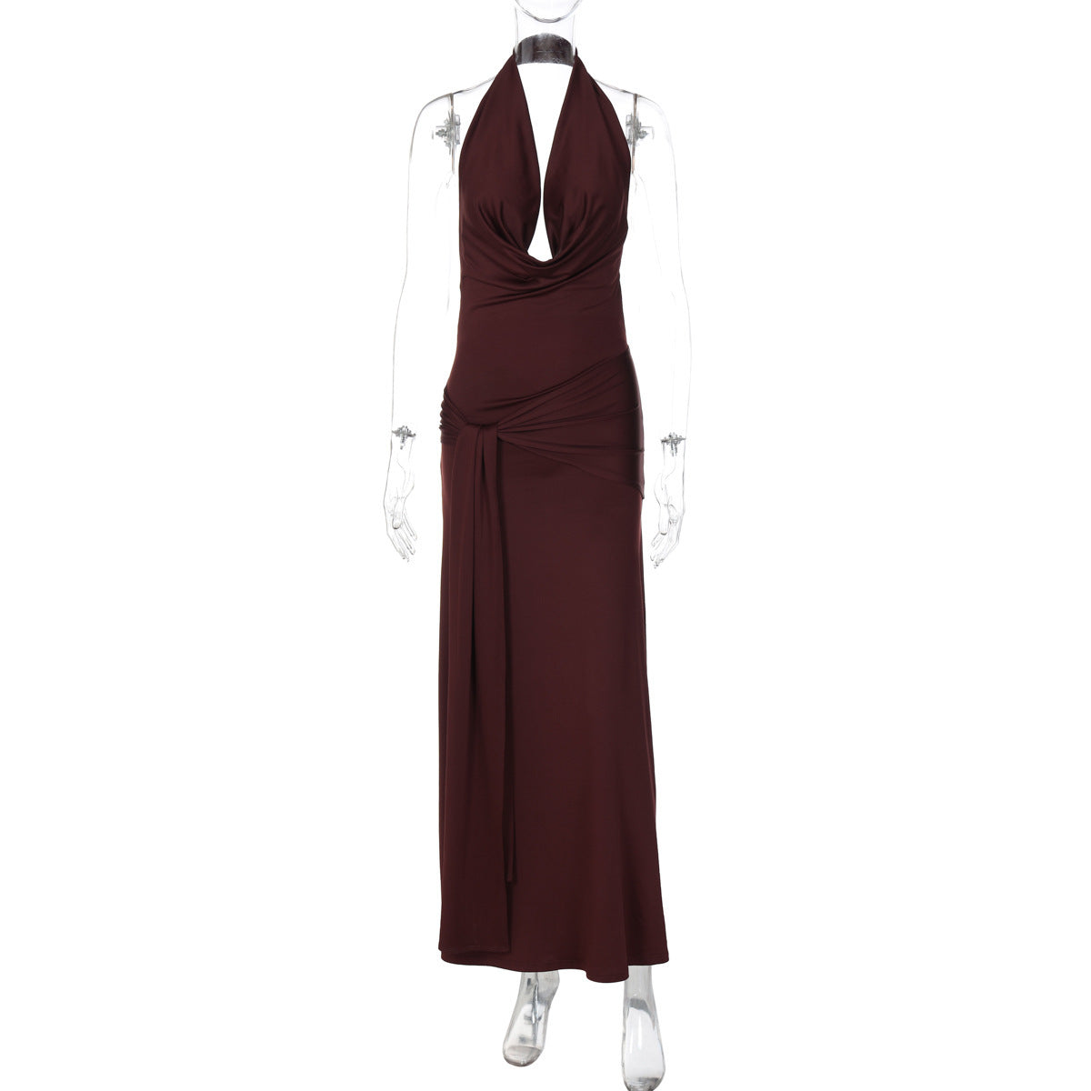 Fashion Sexy Tube Top Halter Backless Slim Dress