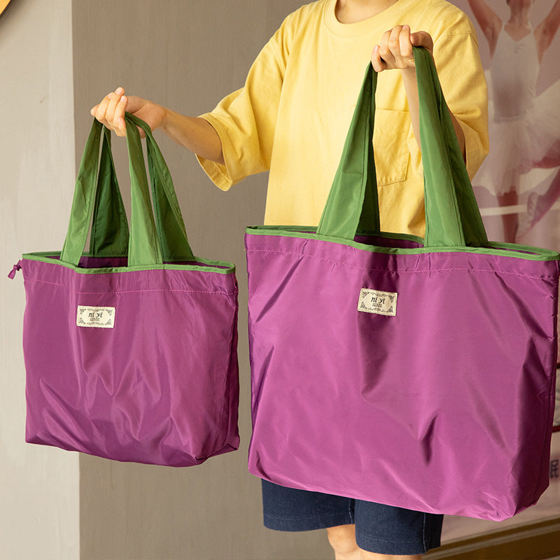 Large Drawstring Environmental Protection Supermarket Shopping Bag